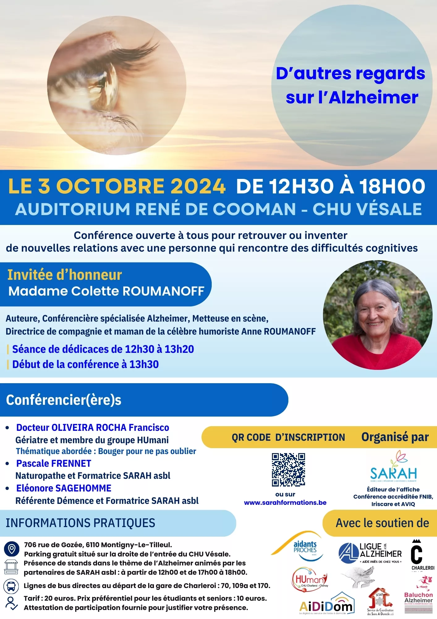 Conférence SARAH asbl du 03/10/2024